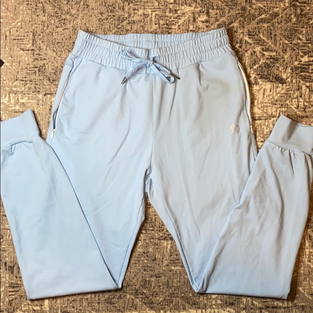 Til You Collapse light blue joggers
